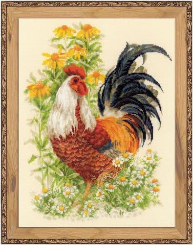 RIOLIS Rooster Counted Cross Stitch Kit
