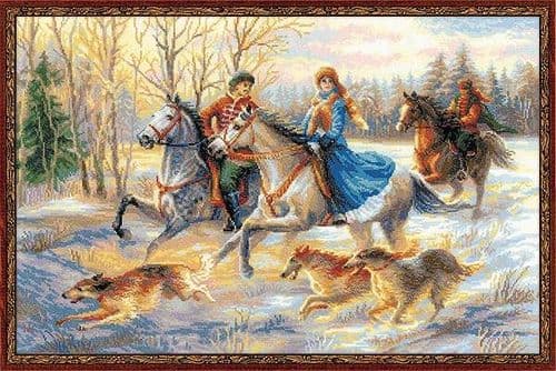 RIOLIS Russian Hunting Counted Cross Stitch Kit