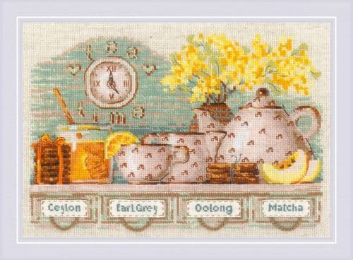 RIOLIS Tea Time Counted Cross Stitch Kit