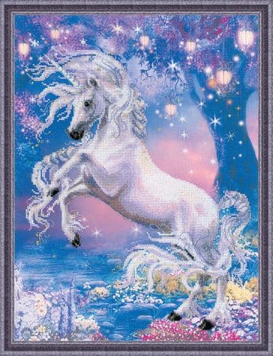 RIOLIS Unicorn Embellished Cross Stitch Kit - EXCESS STOCK