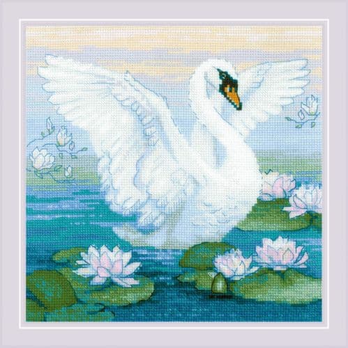 RIOLIS White Swan Counted Cross Stitch Kit