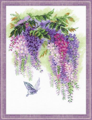 RIOLIS Wisteria Counted Cross Stitch Kit