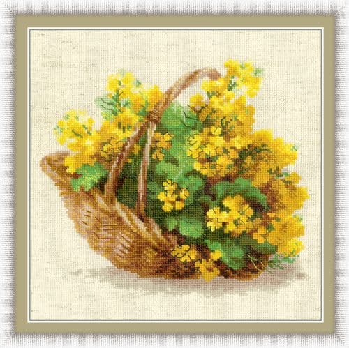 RIOLIS Yellow Rapeseed Counted Cross Stitch Kit