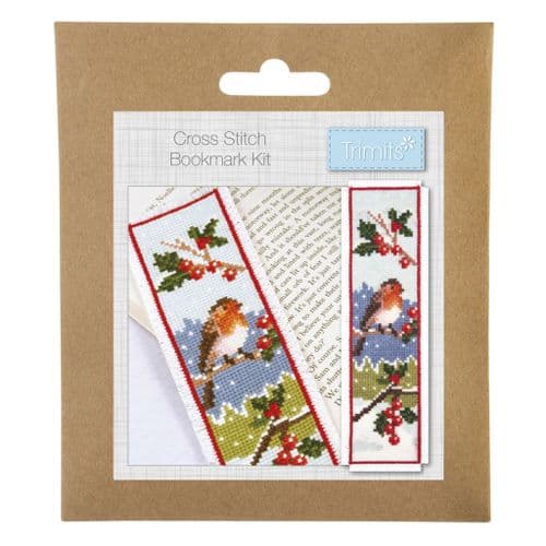 Robin Bookmark cross stitch kit