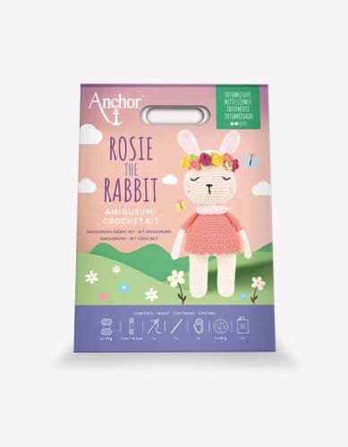 Rosie the Rabbit Large Amigurumi Crochet Kit by Anchor