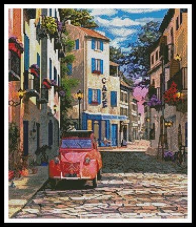 Rue Francais (Crop 1) by Artecy printed cross stitch chart - EXCESS STOCK