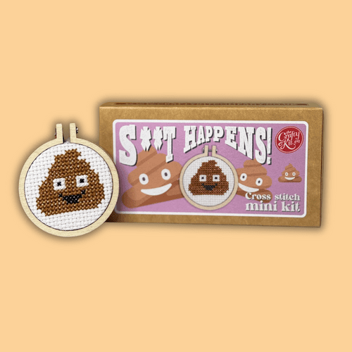 S**t Happens Matchbox Mini Cross Stitch Kit
