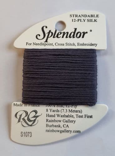 S1073 Midnight Grey Splendor Silk