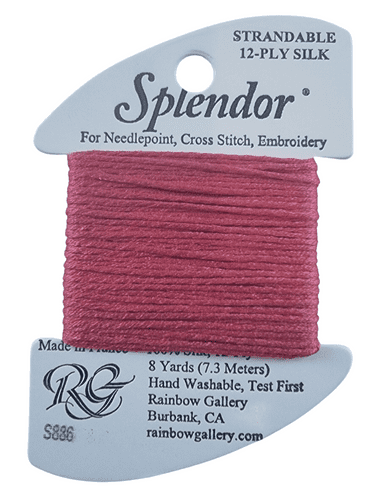 S886 Deep Rose Pink Splendor Silk
