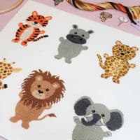 Safari Animals by Meloca Designs printed cross stitch chart
