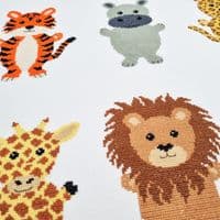 Safari Animals by Meloca Designs printed cross stitch chart