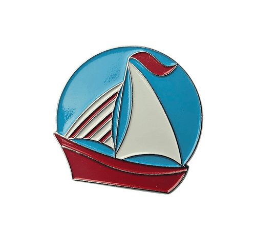 Sailboat Enamel Needle Minder