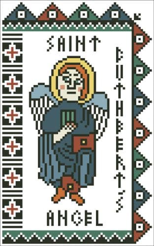Saint Cuthbert's Angel by Arelate Studio cross stitch chart