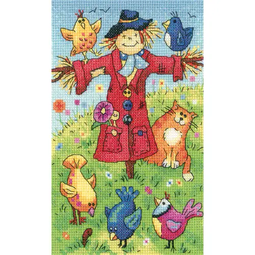 Scarecrow cross stitch chart - Karen Carter Collection
