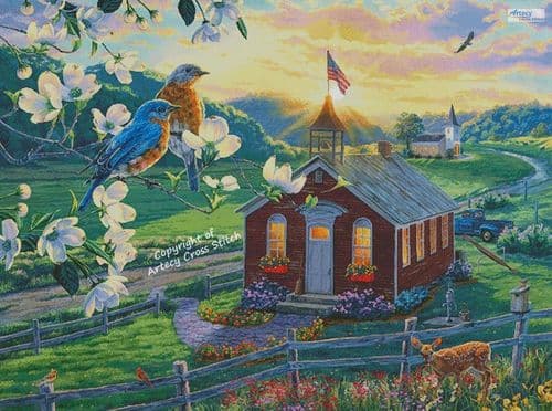 School Day (Large) by Artecy printed cross stitch chart