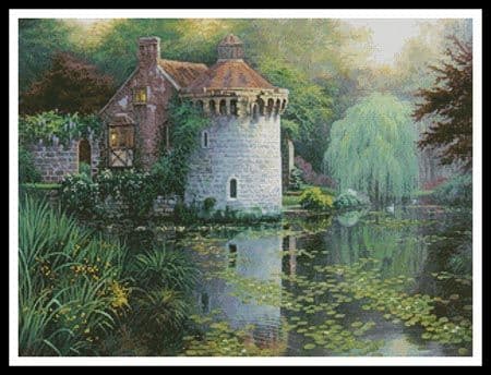 Scotney Castle Garden by Artecy printed cross stitch chart