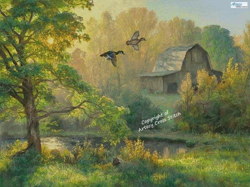 Scouting for a Nesting Place (Large) by Artecy printed cross stitch chart