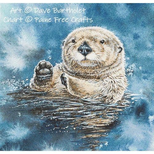 Sea Otter by Paine Free Crafts printed cross stitch chart