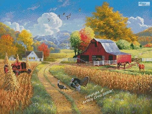 Season to be Thankful by Artecy printed cross stitch chart