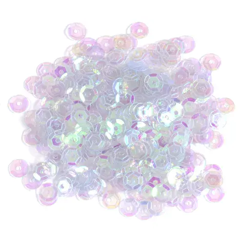 Sequins: Cup: 5mm: Transparent: Pack of 400