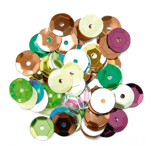 Sequins Cup 8mm Multi-coloured