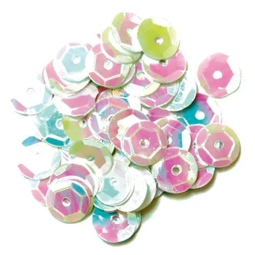 Sequins: Cup: 8mm: White