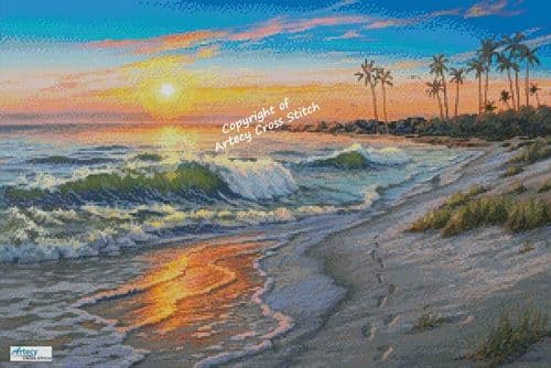 Setting Sun by Artecy printed cross stitch chart