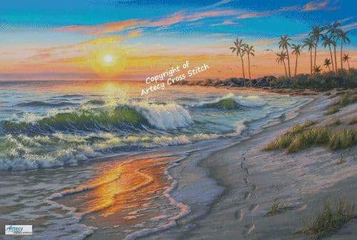 Setting Sun (Large) by Artecy printed cross stitch chart