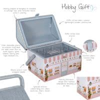 Sewing Box: Embroidered: Patisserie