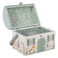 Sewing Box (M): Woodblock Floral
