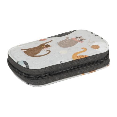 Sewing Kit: Zip Case: Cats