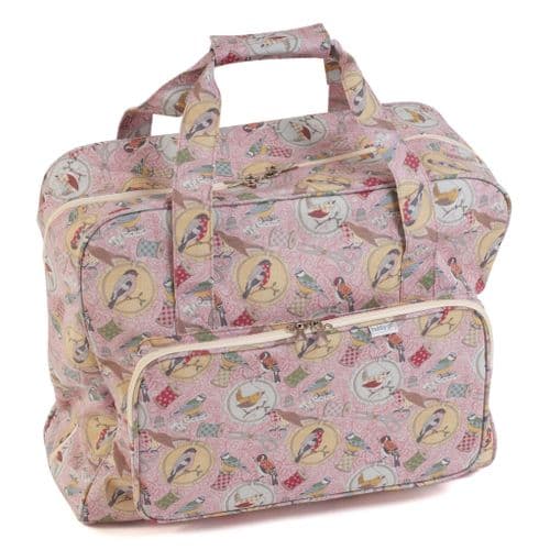 Sewing Machine Bag: Matt PVC: Birds on Bobbin