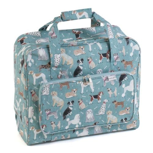 Sewing Machine Bag: Matt PVC: Dogs