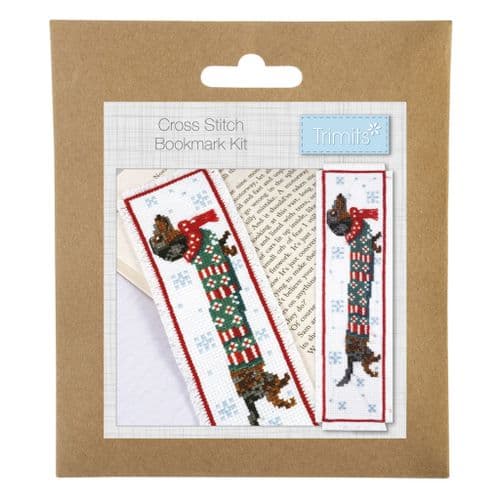 Silly Sausage Bookmark cross stitch kit
