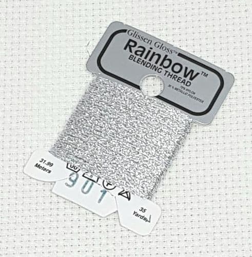 Silver GlissenGloss Rainbow Thread 41 / R901