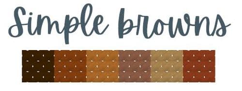 Simple Browns DMC thread skein pack