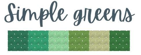 Simple Greens DMC thread skein pack