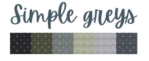Simple Greys DMC thread skein pack
