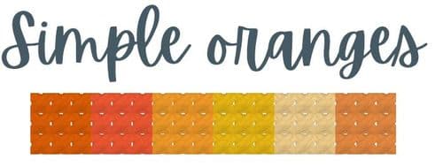 Simple Oranges DMC thread skein pack