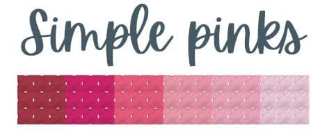 Simple Pinks DMC thread skein pack