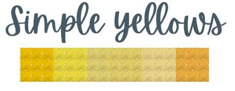 Simple Yellows DMC thread skein pack