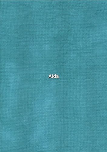 Siren Aida hand dyed by Fabrics by CraftiKate