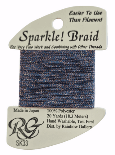 SK33 Blu Violet Sparkle Braid