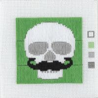 Skull Moustache 1st Kit Long Stitch Kit by Anchor