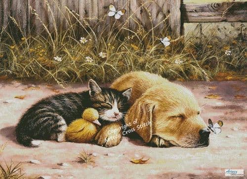 Sleepy Days (Large) by Artecy printed cross stitch chart
