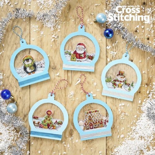 Snow Globe Baubles Ornaments WOXS Issue 377 project pack