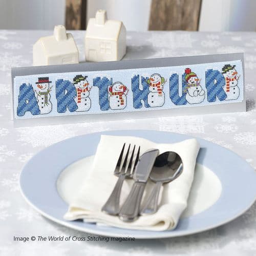 Snowman ABC WOXS Issue 326 December 2022 project pack