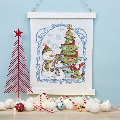Snowmen Hanging WOXS Issue 351 project pack