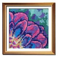 Solarize Dahlia - Set of 4 patterns by Peacock & Fig printed cross stitch chart