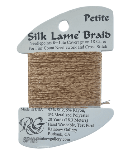 SP101 Honey Bronze Petite Silk Lame Braid